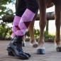 Preview: 3 Paar Reit-Kniestrümpfe, Reitsocken im modischen Karo-Muster