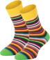 Preview: 6 Paar TippTexx 24 Kinder Socken Gute Laune Ringel