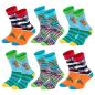 Preview: 6 Paar TippTexx 24 Kinder Socken Lustige Dinos