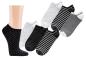 Preview: 6 Paar TippTexx 24 Damen Sneakersocken Black & White