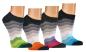 Preview: 6 Paar TippTexx 24 Damen Sneakersocken Regenbogen