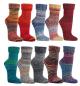 Preview: 2 Paar TippTexx 24 Wollsocken im Skandinavien-Style mit Umschlag