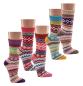Preview: 3 Paar TippTexx 24 Hygge Socken Kreuze fröhlich-bunte Norweger Socken