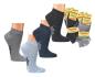 Preview: 6 Paar TippTexx 24 Bambus Sneakersocken in Melange-Farben