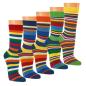 Preview: 6 Paar TippTexx 24 THERMO Kindersocken Gute Laune Ringel