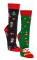 Preview: 2 Paar TippTexx 24 lustige Weihnachts-Socken Faultier