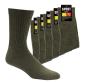 Preview: 10 Paar TippTexx 24 Sportsocken, Bundeswehrsocken, Jagdsocken, khaki olivgrün