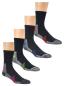 Preview: 2 Paar TippTexx 24 Bambus Funktions-Sportsocken mit Neon-Highlights