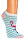 Preview: 6 Paar TippTexx 24 Damen Sneakersocken Florida Flamingo