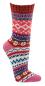 Preview: 3 Paar TippTexx 24 Hygge Socken Kreuze fröhlich-bunte Norweger Socken