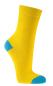 Preview: 6 Paar TippTexx 24 Kinder Socken, handgekettelt, Gute Laune Farben