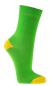 Preview: 6 Paar TippTexx 24 Kinder Socken, handgekettelt, Gute Laune Farben