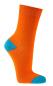 Preview: 6 Paar TippTexx 24 Kinder Socken, handgekettelt, Gute Laune Farben