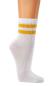 Preview: 4 Paar TippTexx 24 Kurzschaft Bambus Crew Socks in Trend Farben
