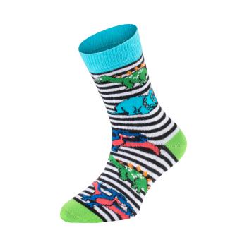 Preview: 6 Paar TippTexx 24 Kinder Socken Lustige Dinos