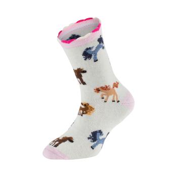 Preview: 6 Paar TippTexx 24 Kinder Socken Romantik Pferd