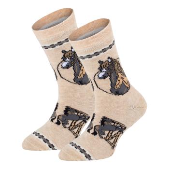 6 Paar TippTexx 24 Kinder Socken Pferde