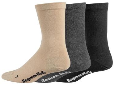 4 Paar TippTexx 24 Gesundheitssocken EXTRA-BREITE & WEITE Socken für viele Problemfüße