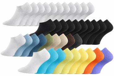 10 Paar TippTexx 24 Sneakersocken, Cotton Classic, handgekettelt