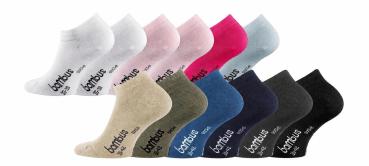 6 Paar TippTexx 24 softe Bambus Sneakers Socken, sortiert für Damen & Herren