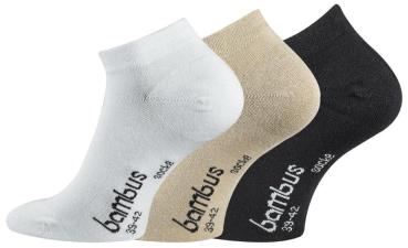 6 Paar TippTexx 24 Bambus Sneaker Socken Unisex für Sport, Freizeit und Business