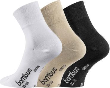 6 Paar TippTexx 24 Bambus Socken mit kurzem Schaft, Quarter-Socken