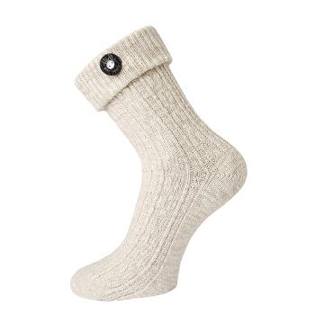 Preview: 2 Paar TippTexx 24 Trachtensocken im Landhaus-Stil mit Trachtenknopf