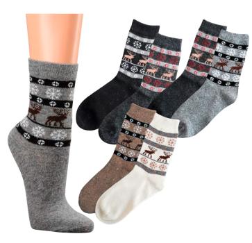 2 Paar TippTexx 24 Wollsocken mit Alpaka-Wolle Skandinavien Style