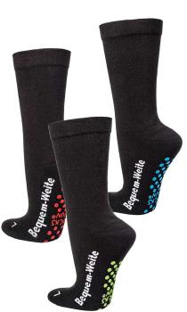 2 Paar TippTexx 24 extra-Breite ABS-Socken mit Polstersohle