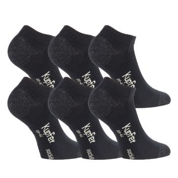 6 Paar TippTexx 24 Bambus Sneakersocken mit Kupferfaser