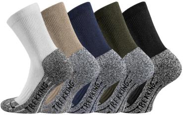 4 Paar TippTexx 24 COOLMAX Unisex Trekkingsocken Wandersocken
