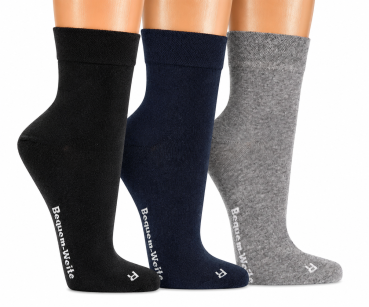 4 Paar TippTexx 24 kurze Gesundheitssocken EXTRA-BREITE Socken Kurzschaft