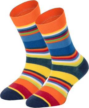 Preview: 6 Paar TippTexx 24 Kinder Socken Gute Laune Ringel