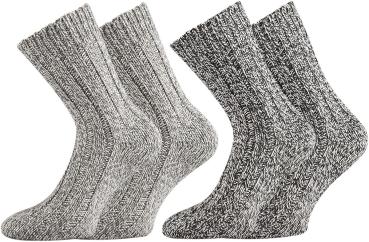 Preview: 2 Paar TippTexx 24 superweiche Norwegersocken, vorgewaschen, Premium Qualität