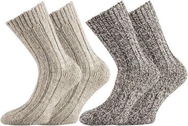Preview: 2 Paar TippTexx 24 superweiche Norwegersocken, vorgewaschen, Premium Qualität