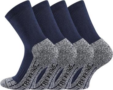 Preview: 4 Paar TippTexx 24 COOLMAX Unisex Trekkingsocken Wandersocken
