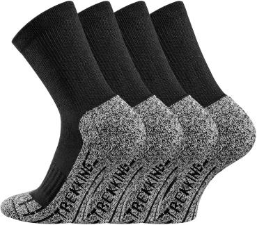 Preview: 4 Paar TippTexx 24 COOLMAX Unisex Trekkingsocken Wandersocken