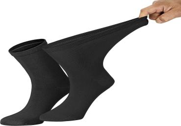 4 Paar TippTexx 24 Gesundheitssocken EXTRA-BREITE & WEITE Socken für viele Problemfüße