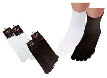 Preview: 2 Paar TippTexx 24 Einzel-Zehen-Socken