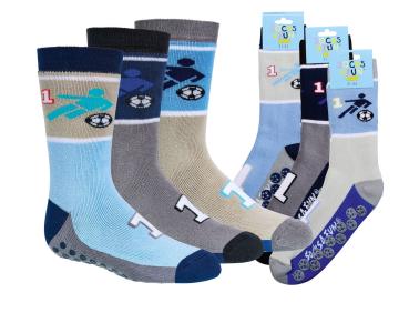 6 Paar TippTexx 24 Kinder ABS Stoppersocken Fußball No. 1