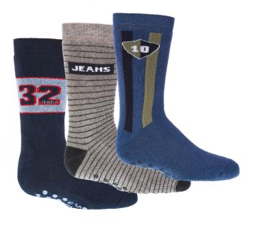 6 Paar TippTexx 24 Kinder ABS Stoppersocken Jeans