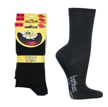 6 Paar TippTexx 24 Bambus Kinder Socken für Mädchen & Jungen