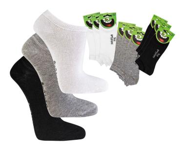 6 Paar TippTexx 24 Kinder Sneakersocken, weiche Baumwolle