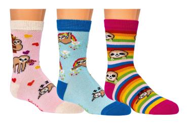 6 Paar TippTexx 24 Kinder Socken Faultier