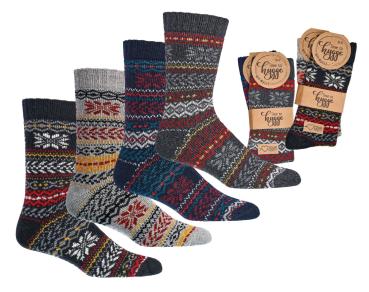 2 Paar TippTexx 24 Hygge-Socken mit Wolle, sortierte Farben