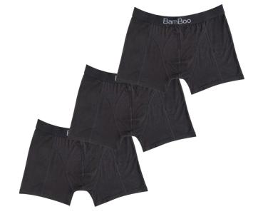 3er-Pack TippTexx 24 Bambus Boxershorts Unterwäsche für Herren
