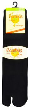 3 Paar TippTexx 24 Bambus Tabi Socken, Socken für Zehentrenner