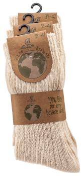 6 Paar TippTexx 24 Wellness Socken mit 100% reiner Bio-Baumwolle