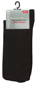 6 Paar TippTexx 24 Baumwoll-Socken mit breitem Komfort Piqué-Bund