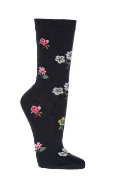 Preview: 6 Paar TippTexx 24 Damensocken Streublümchen